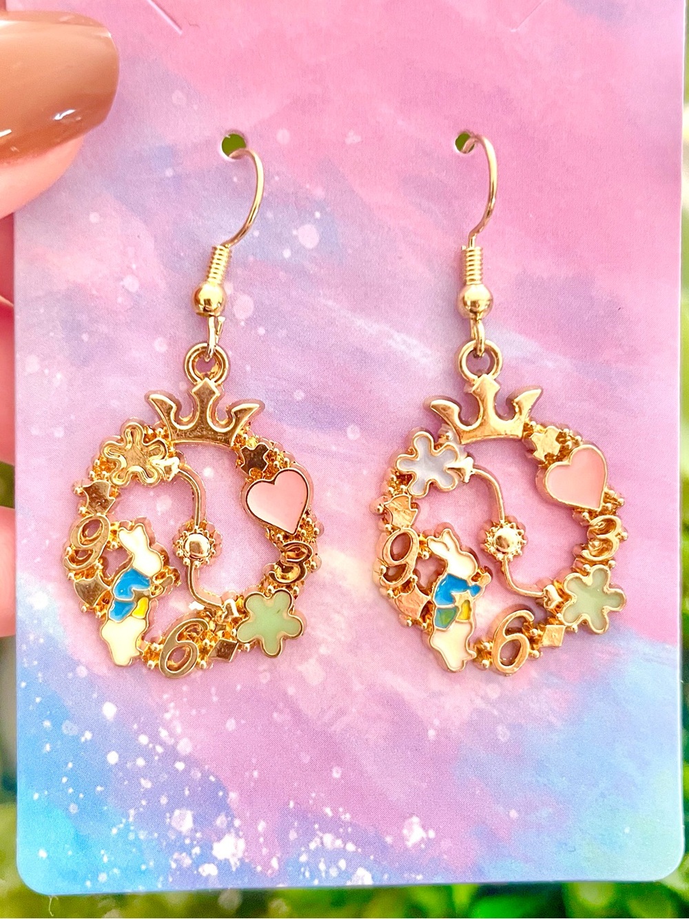 The White Rabbit Earrings - Picture 1 of 4
